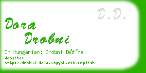 dora drobni business card